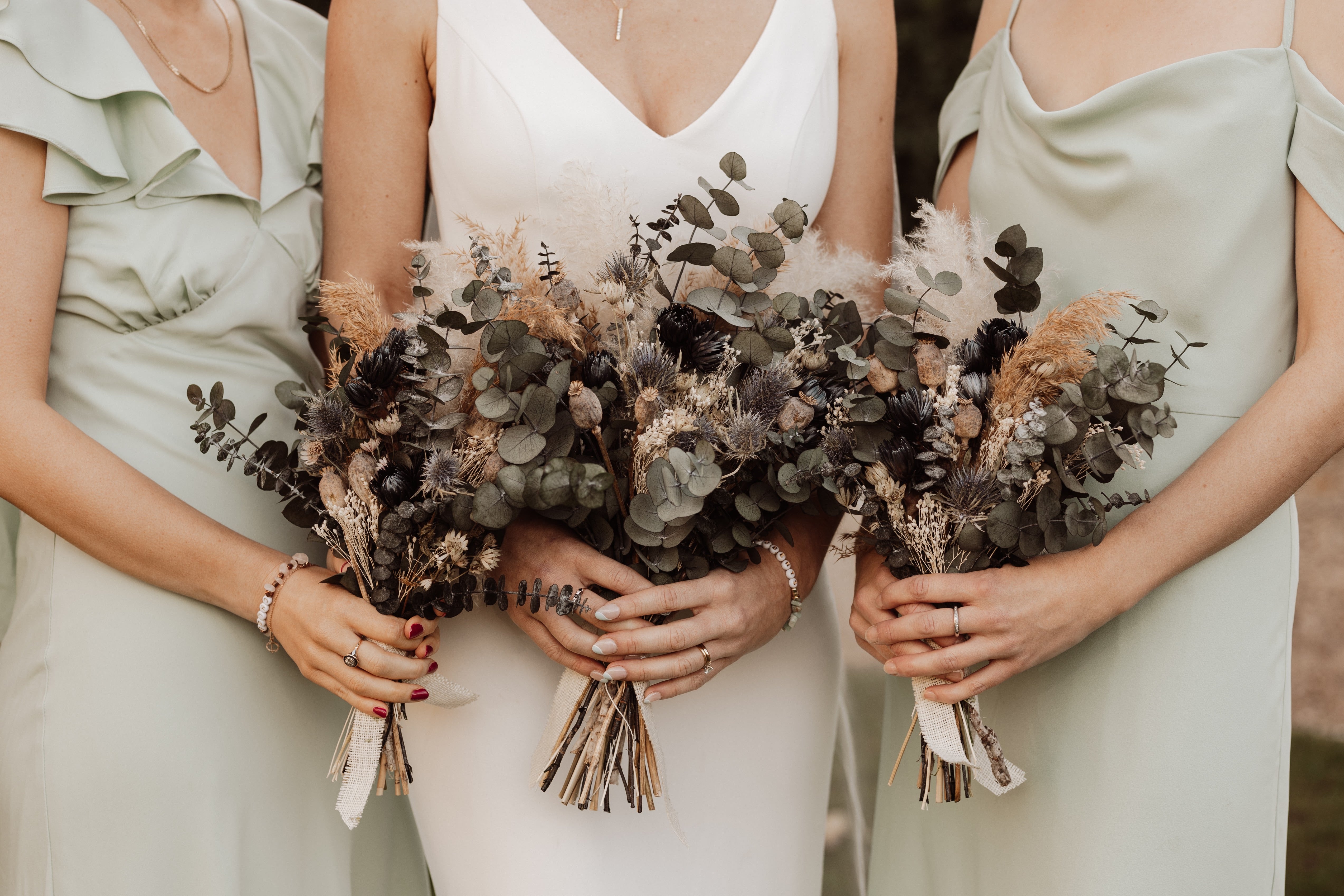 Ally Dried Flower Bridesmaid Bouquet - Image 3