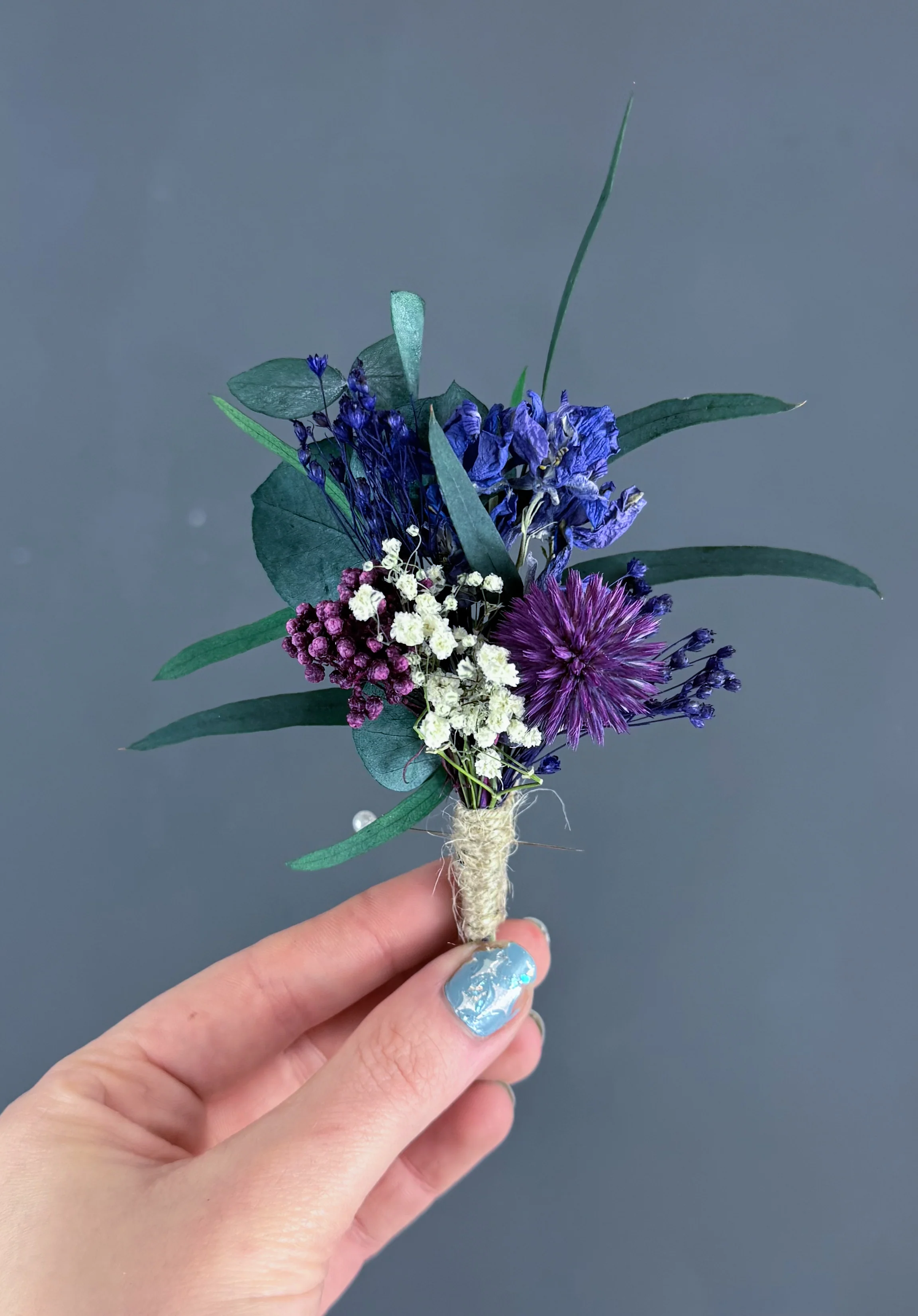 Amalie Dried Flower Buttonhole