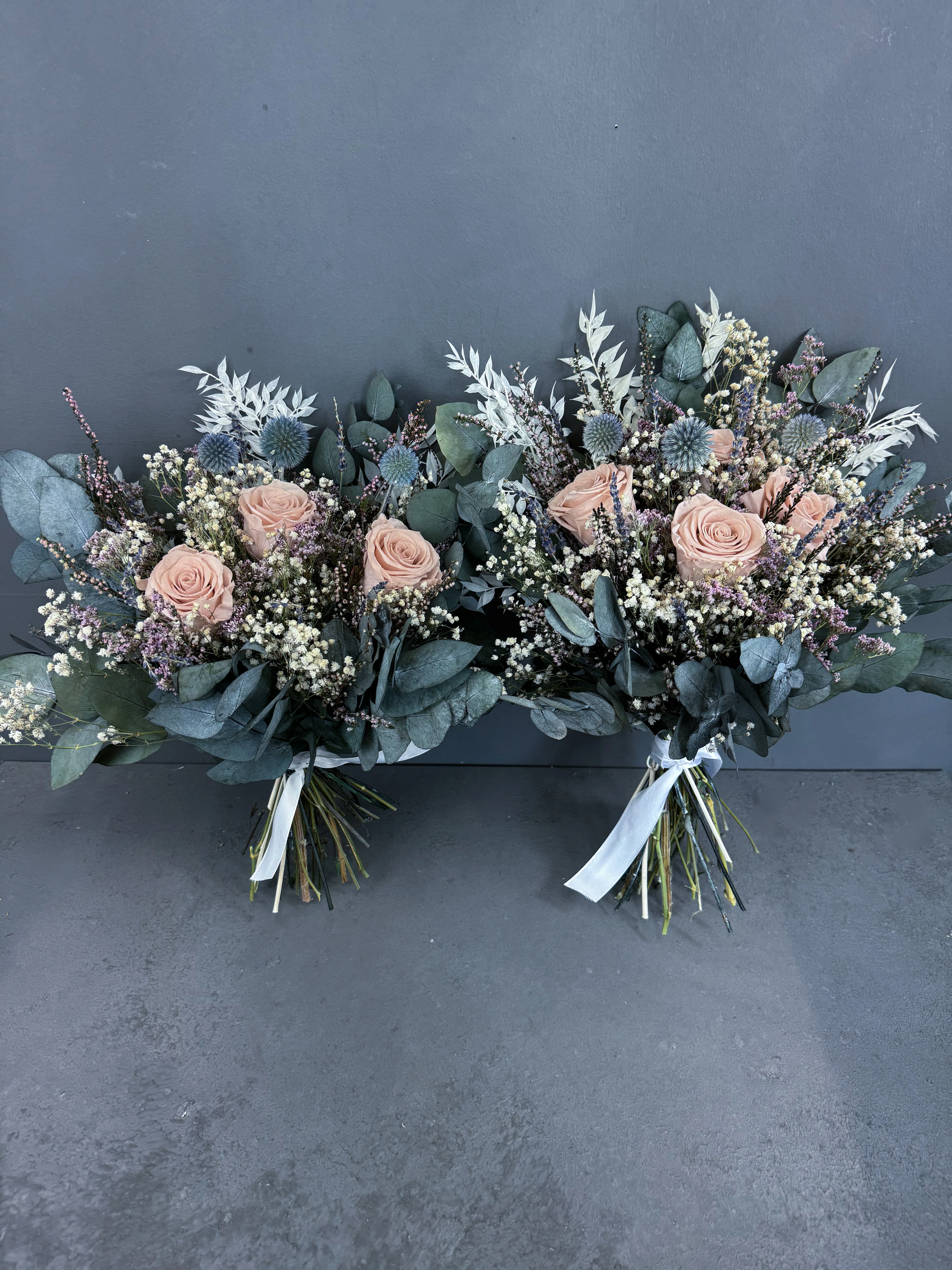 Cleo dried bridesmaid bouquet