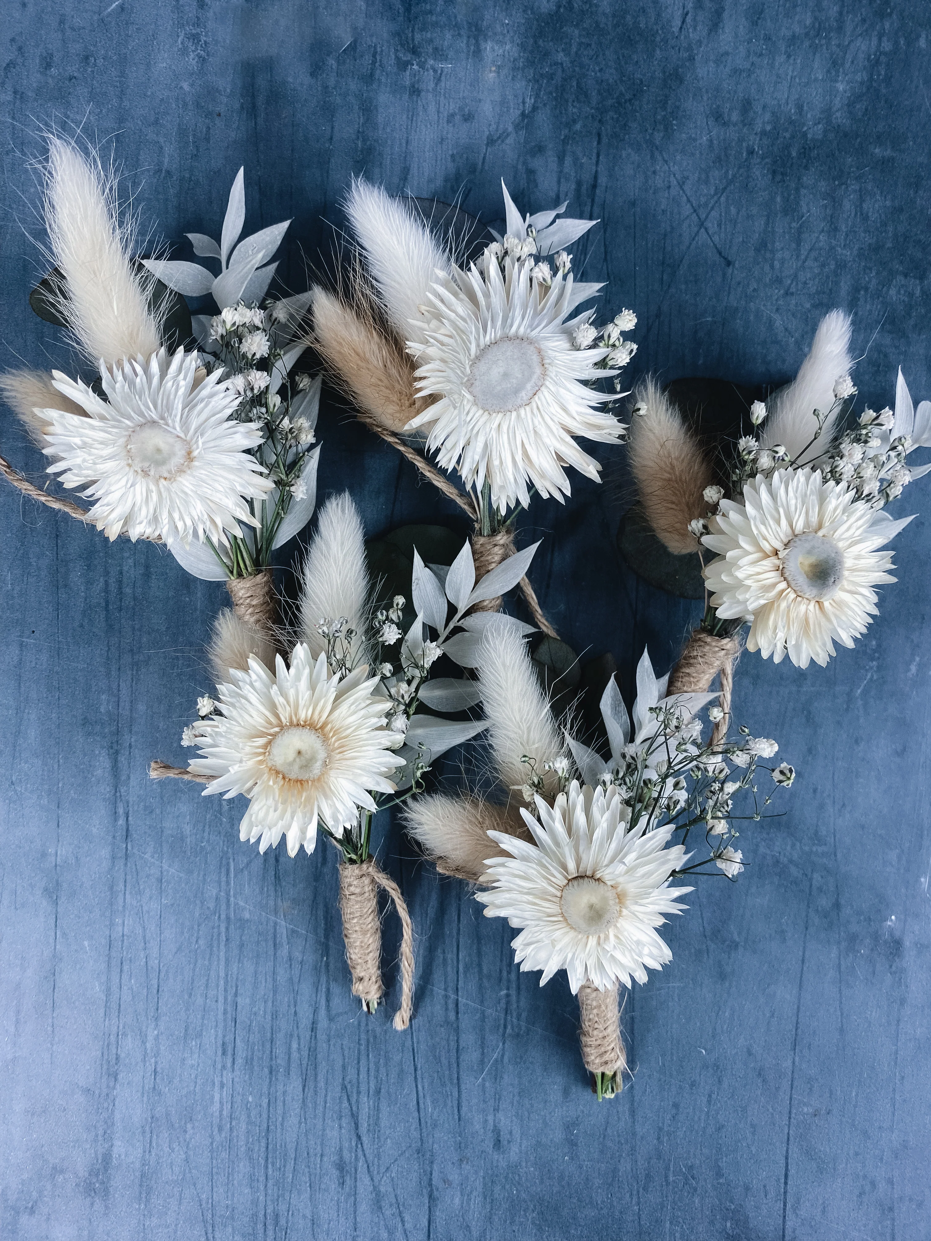 Darla dried flower buttonhole