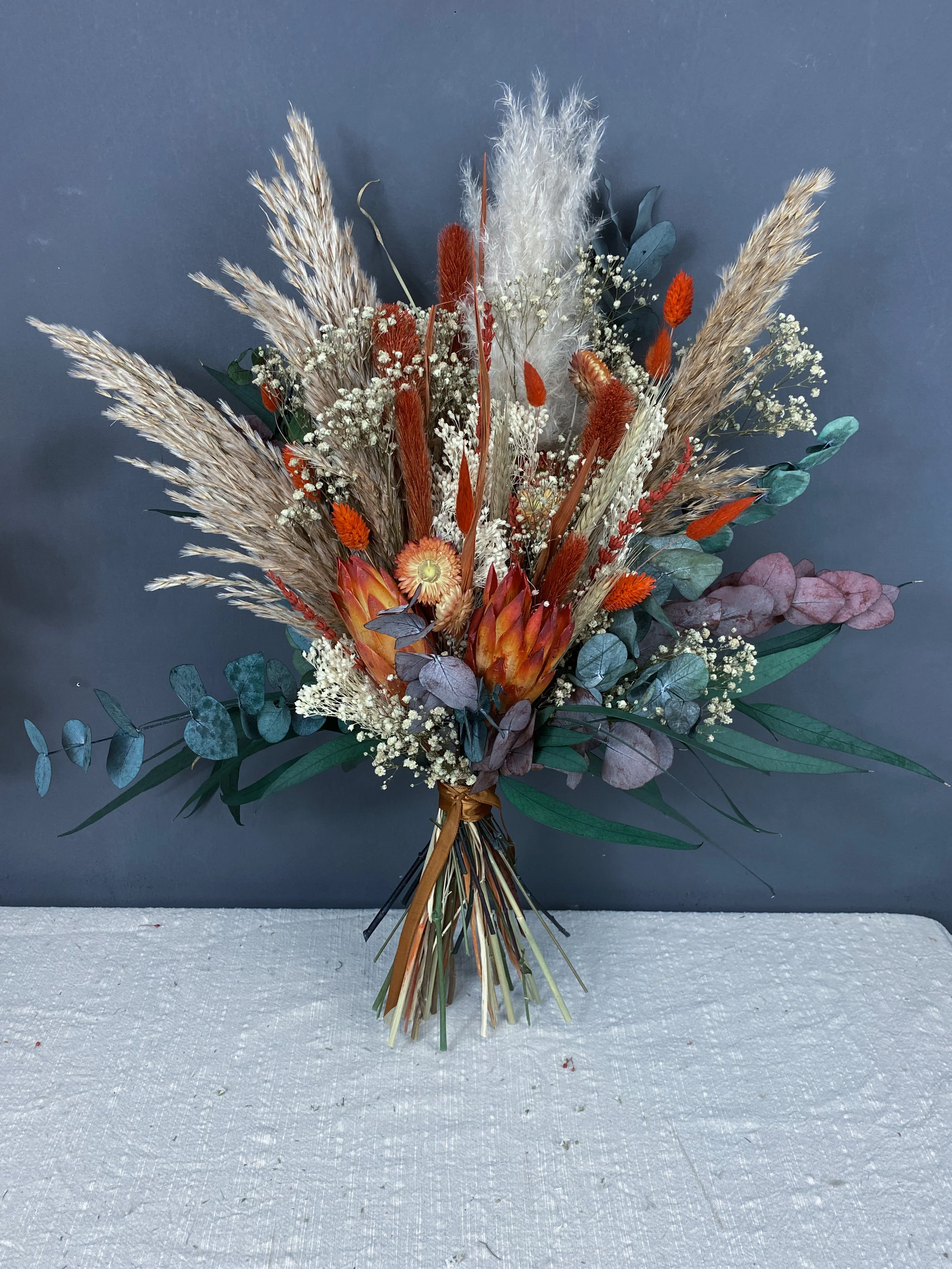 Erin dried flower bridal bouquet