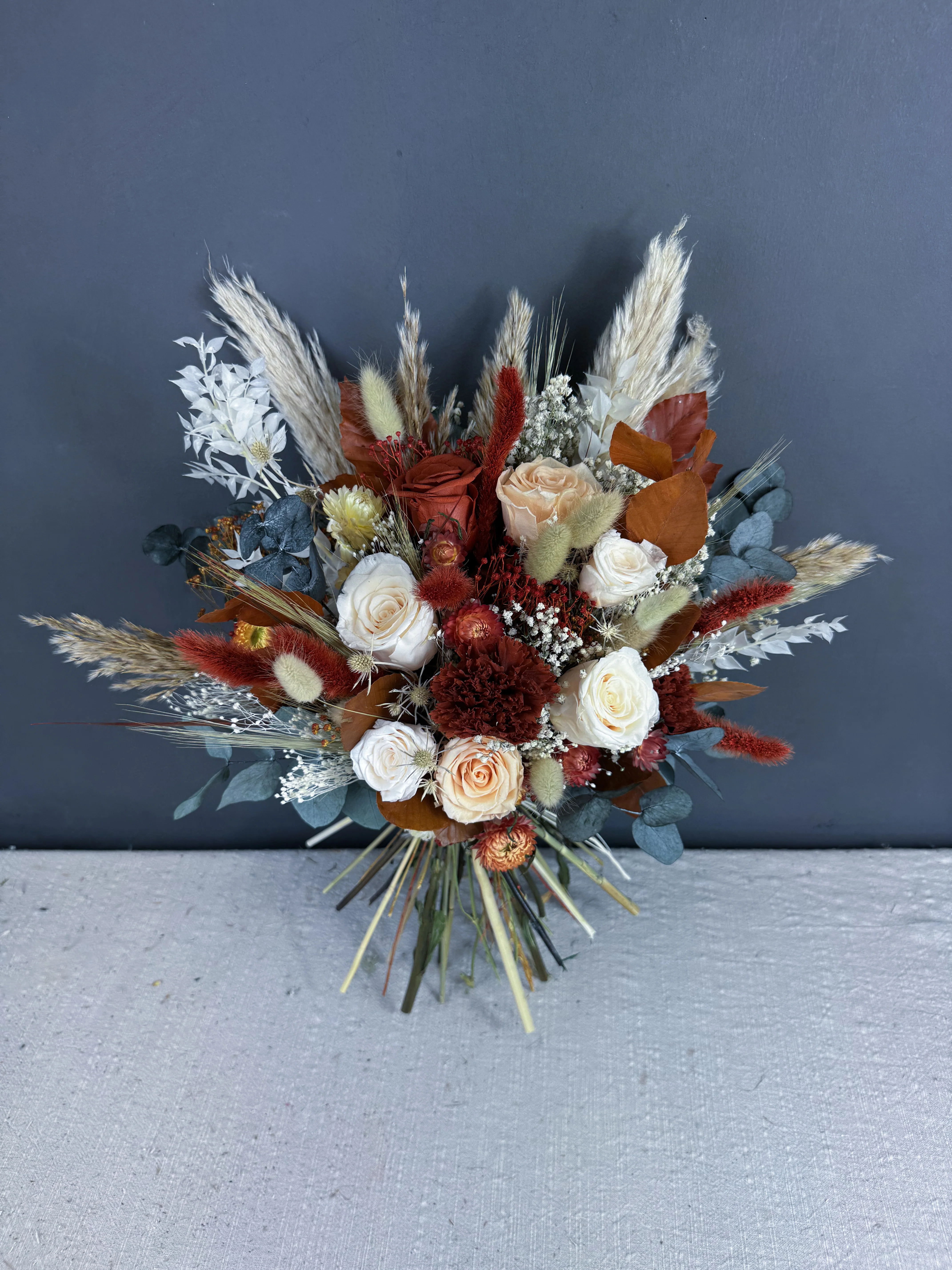 Sia dried flower bridal bouquet - Image 2