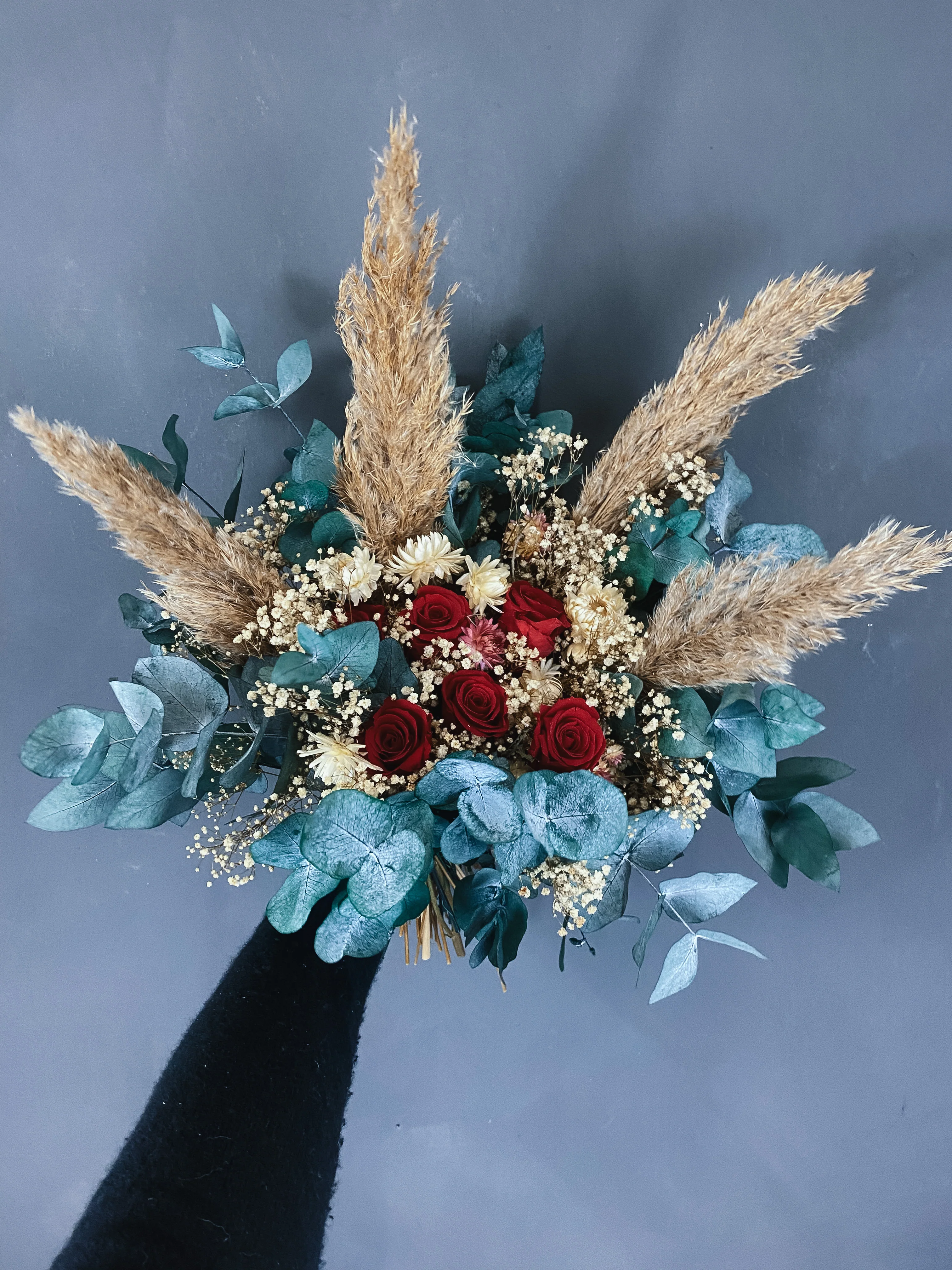 Rosie dried flower bridal bouquet - Image 2