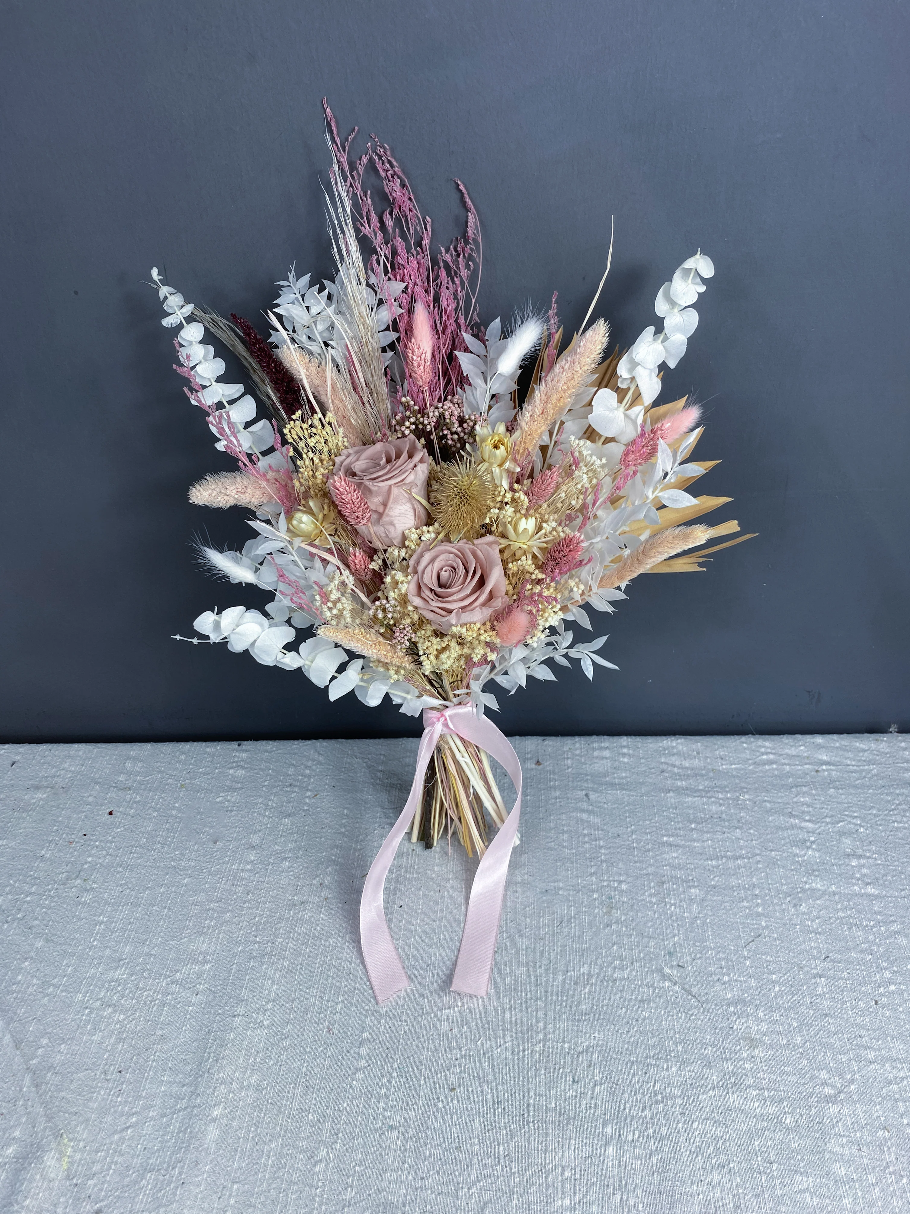 Lucie dried flower bridal bouquet - Image 3